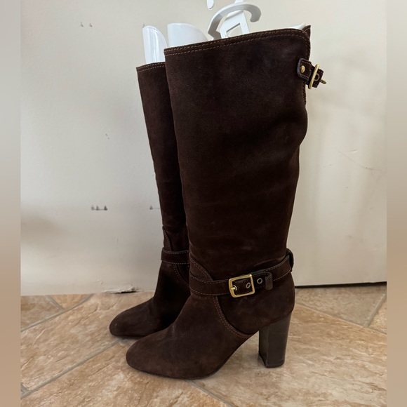 Coach Suede High Boots - Picture 1 of 6